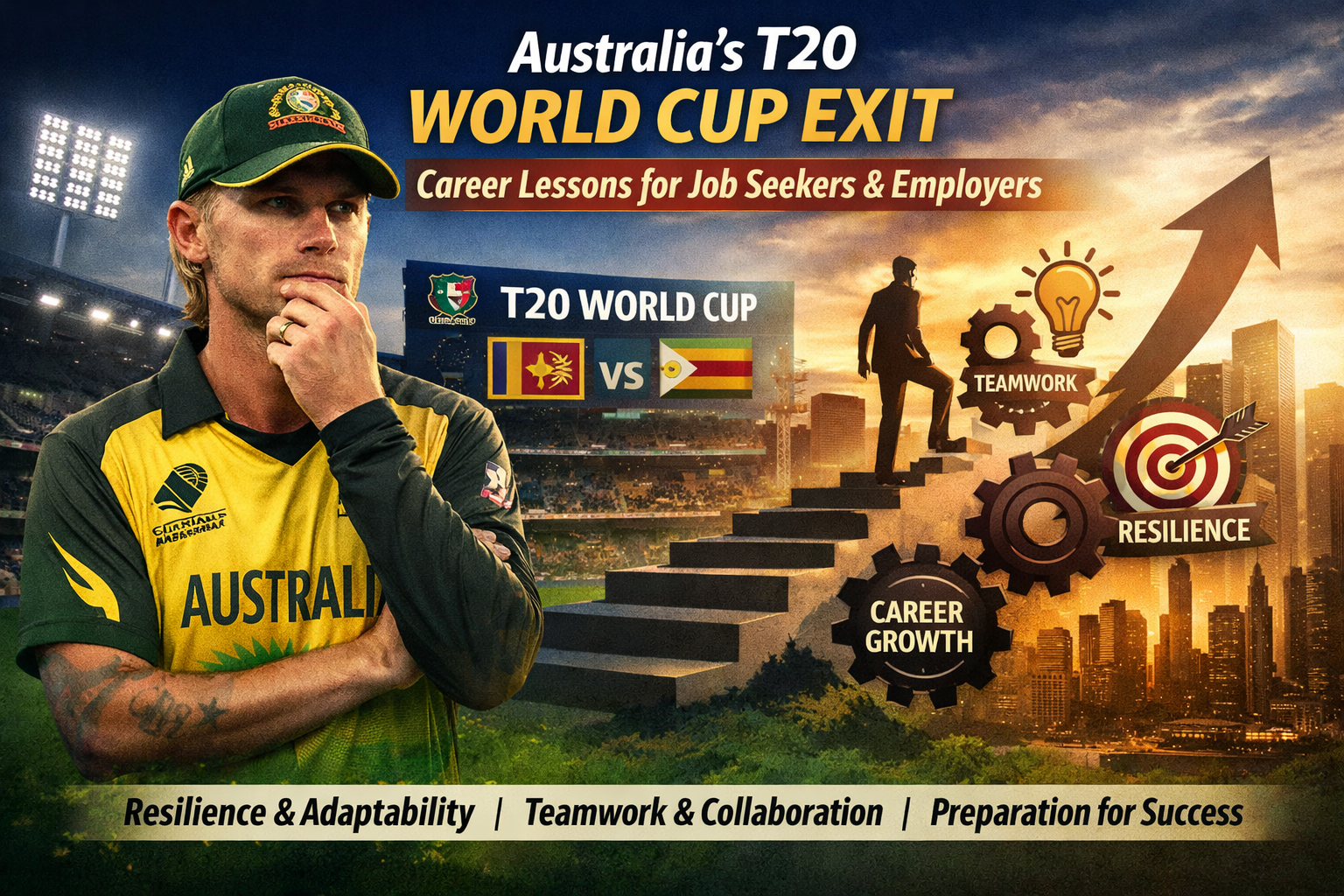 Australia's T20 Struggles and World Cup Exit: A Lesson for Job Seekers and Employers thumbnail